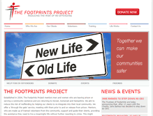 Tablet Screenshot of footprintsproject.co.uk